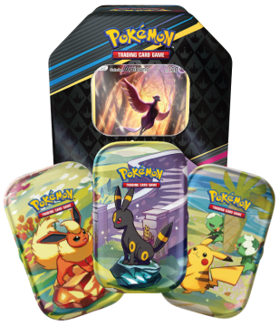 Pokémon Tinky a Tins — plechové krabičky