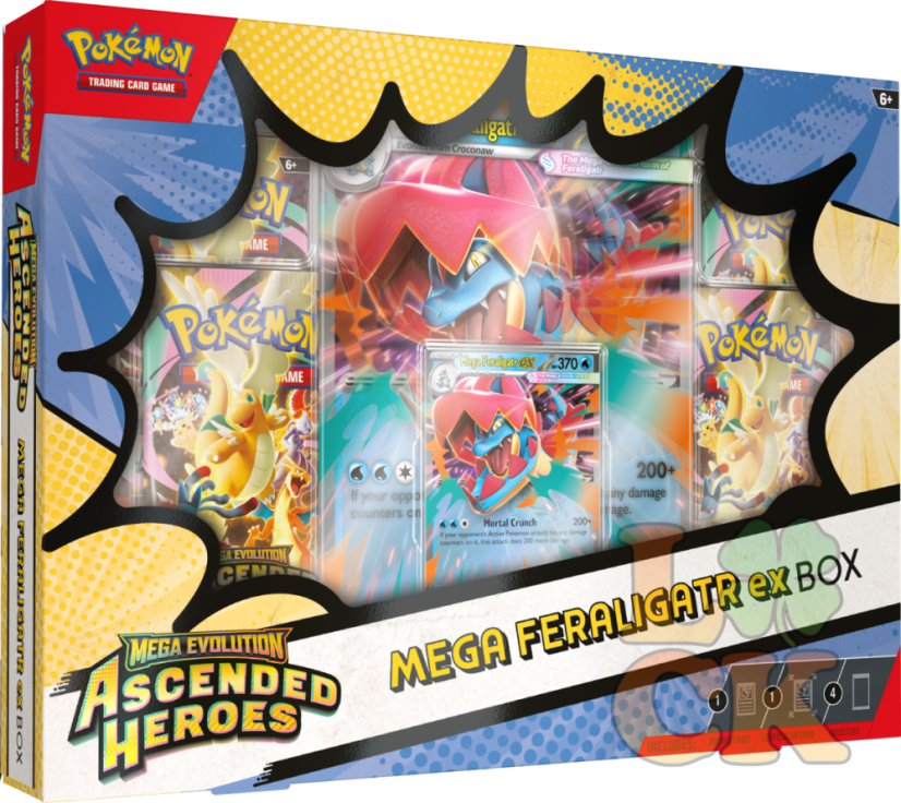 Pokémon TCG ME02.5 Ascended Heroes - ex Box - Mega Feraligatr ex