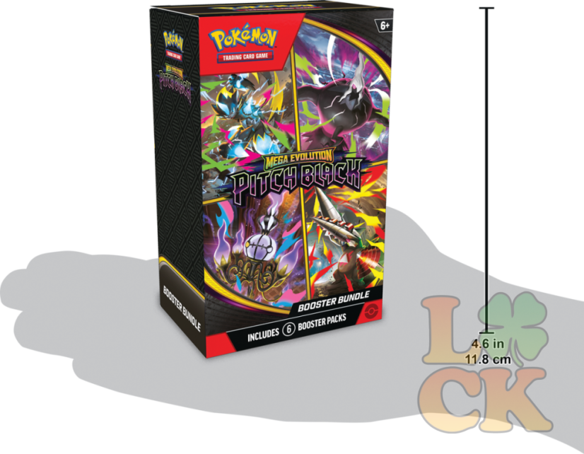 Pokémon TCG: ME05 Mega Evolution - Pitch Black - Booster Bundle - Chyť si naší nejlevnější cenu dokud máme zásoby: VLNA 4 - POSLEDNÍ KUSY