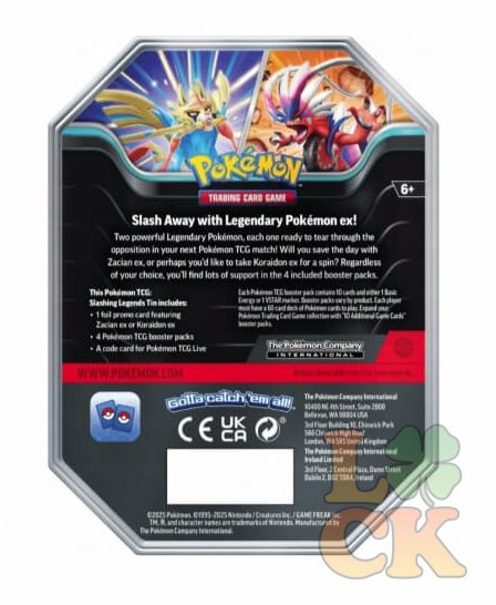 Pokémon TCG: Slashing Legends Tin – Koraidon ex