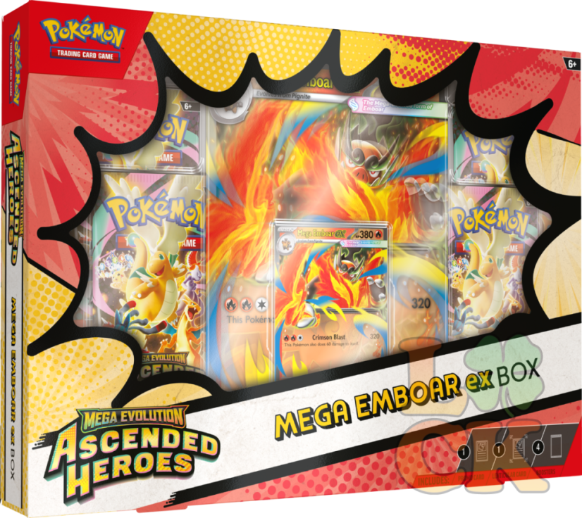 Pokémon TCG ME02.5 Ascended Heroes - ex Box - Mega Emboar ex