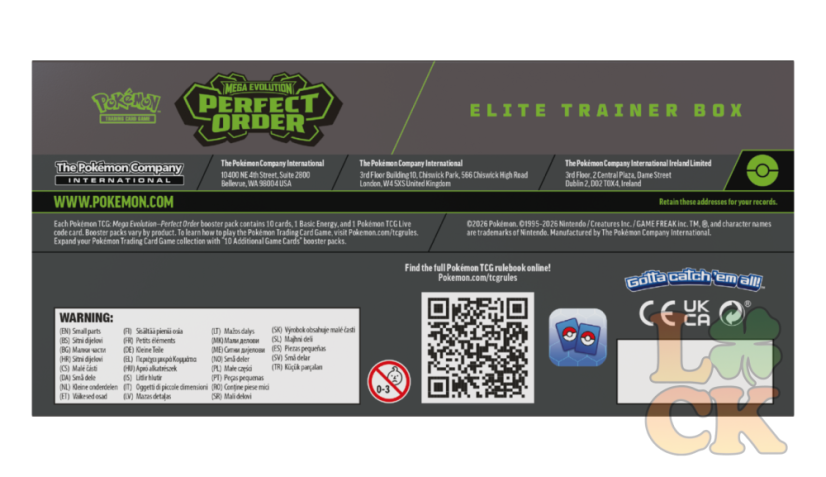 Pokémon TCG: ME03 Perfect Order - Elite Trainer Box