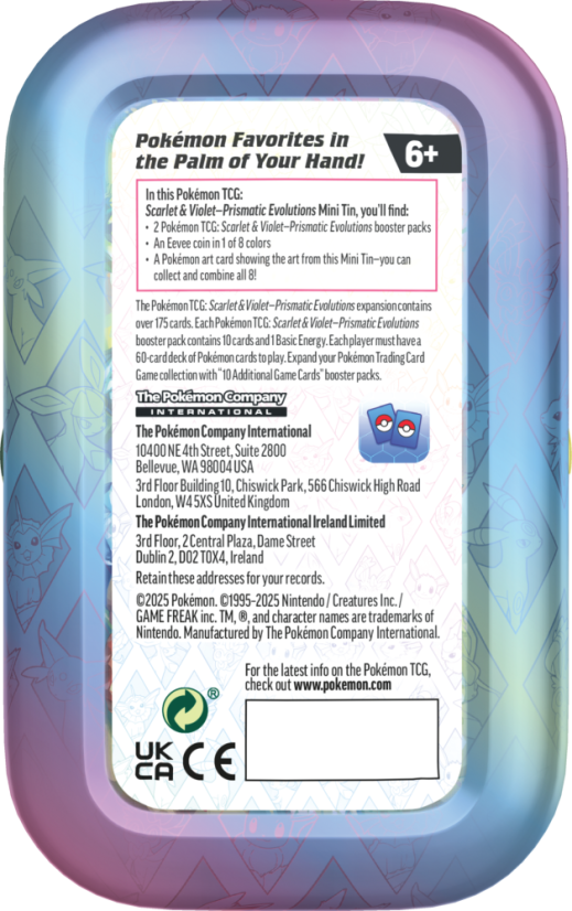 Pokémon - PRISMATIC EVOLUTIONS - Mini Tin