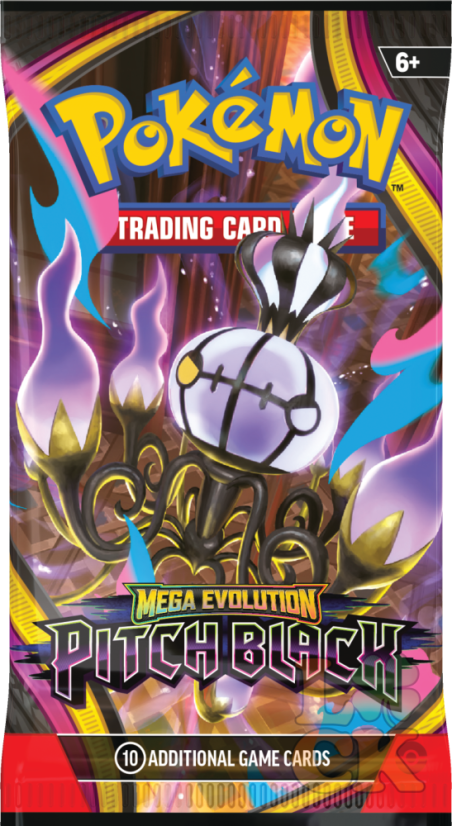 Pokémon TCG: ME05 Mega Evolution - Pitch Black - Booster - Chyť si naší nejlevnější cenu dokud máme zásoby: VLNA 4 - POSLEDNÍ KUSY