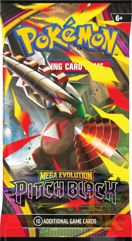 Pokémon TCG: ME05 Mega Evolution - Pitch Black - Booster - Chyť si naší nejlevnější cenu dokud máme zásoby: VLNA 4 - POSLEDNÍ KUSY