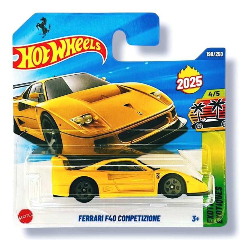 2025 Hot Wheels Ferrari F40 Competizione in Yellow