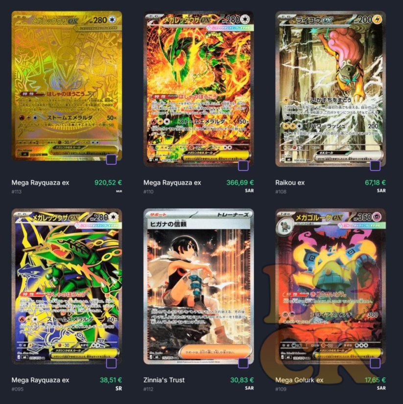 Pokémon TCG: Storm Emeralda - Booster – Japan (M6)