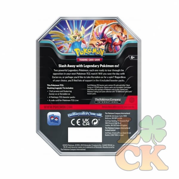 Pokémon TCG: Slashing Legends Tin – Zacian ex