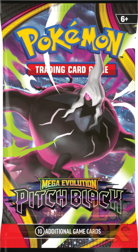 Pokémon TCG: ME05 Mega Evolution - Pitch Black - Booster - Chyť si naší nejlevnější cenu dokud máme zásoby: VLNA 4 - POSLEDNÍ KUSY