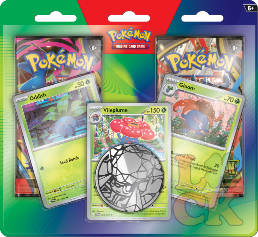 Pokémon TCG: Enhanced 2-Pack Blister – Oddish, Gloom & Vileplume