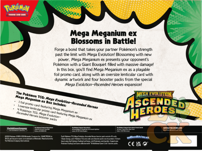 Pokémon TCG ME02.5 Ascended Heroes - ex Box - Mega Meganium ex