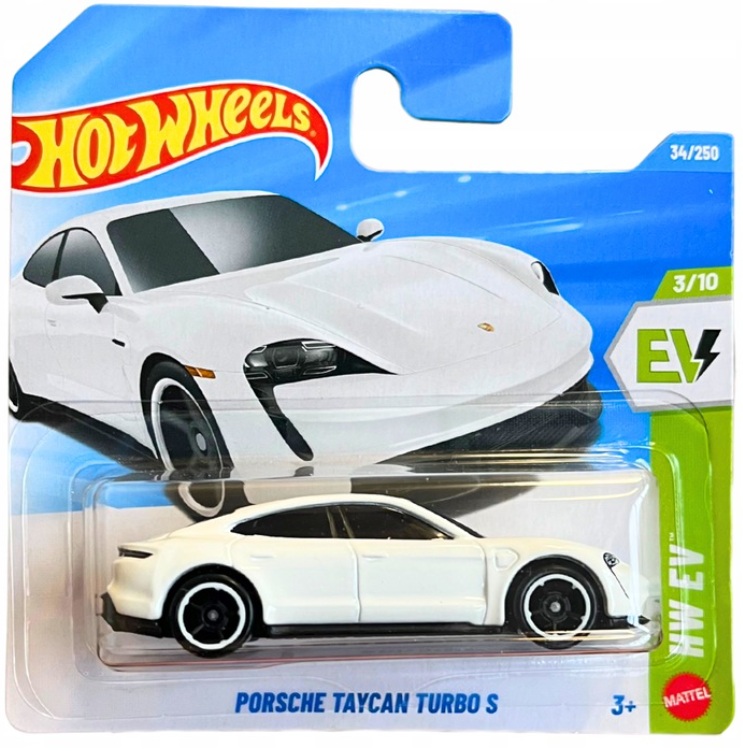 2026 Hot Wheels Porsche Taycan Turbo S in White