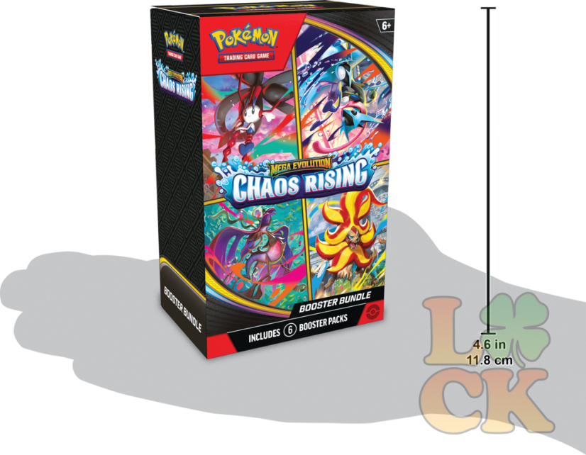 Pokémon TCG: ME04 Mega Evolution—Chaos Rising - Booster Bundle