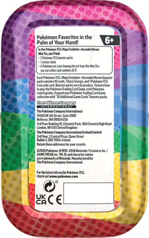 Pokémon TCG: ME02.5 Ascended Heroes - Mini Tin