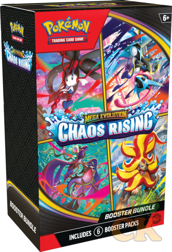 Pokémon TCG: ME04 Mega Evolution—Chaos Rising - Booster Bundle