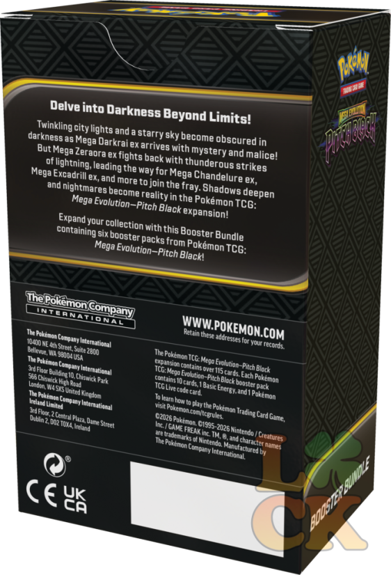 Pokémon TCG: ME05 Mega Evolution - Pitch Black - Booster Bundle - Chyť si naší nejlevnější cenu dokud máme zásoby: VLNA 4 - POSLEDNÍ KUSY