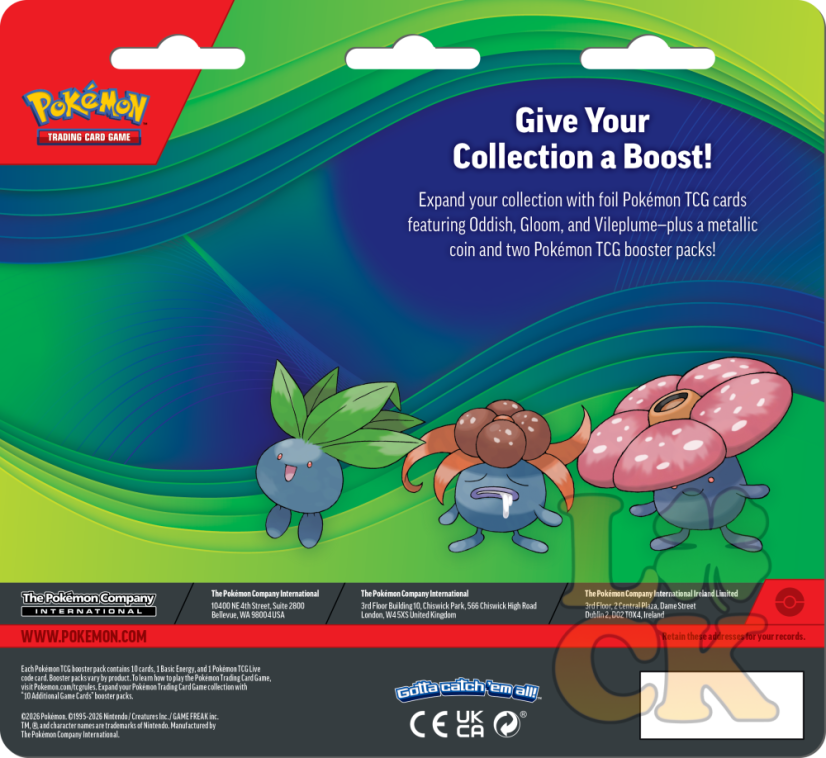 Pokémon TCG: Enhanced 2-Pack Blister – Oddish, Gloom & Vileplume