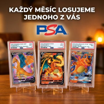 Každý měsíc SOUTĚŽ o PSA karty!