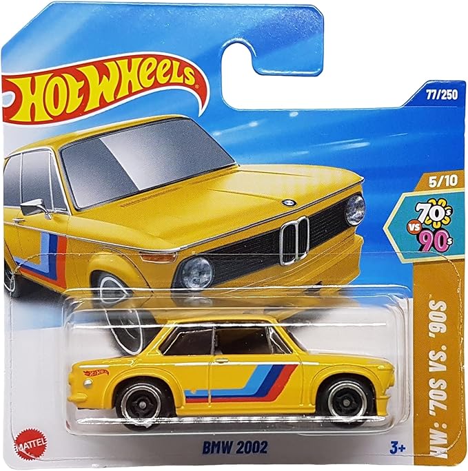 2025 Hot Wheels BMW 2002 in Yellow - Stav karty: A (Top stav)